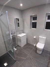 Modern bathroom renovation detail