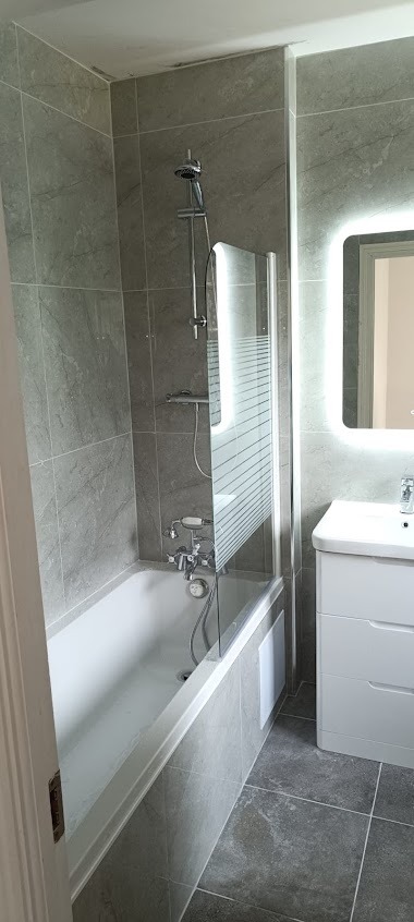 Bathroom renovation detail